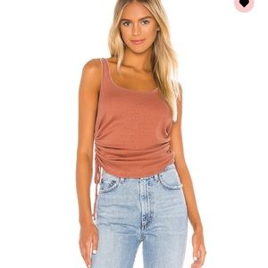 Revolve Chaser Shirred sides double scoop tank